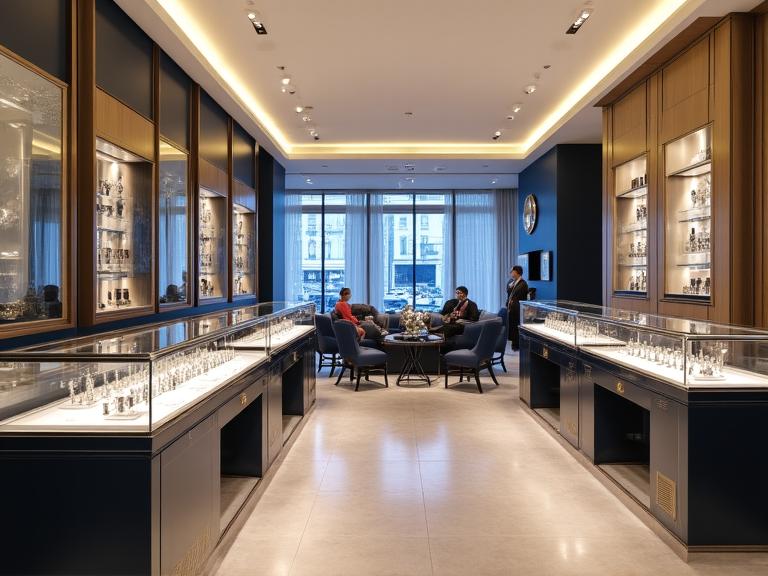 Keystone Jewelers showroom interior at 1414 Arch Street Philadelphia