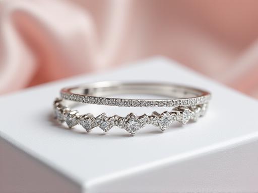 Diamond bangle bridal shower gift set