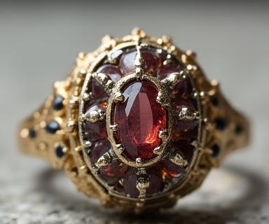 Antique ring before restoration service